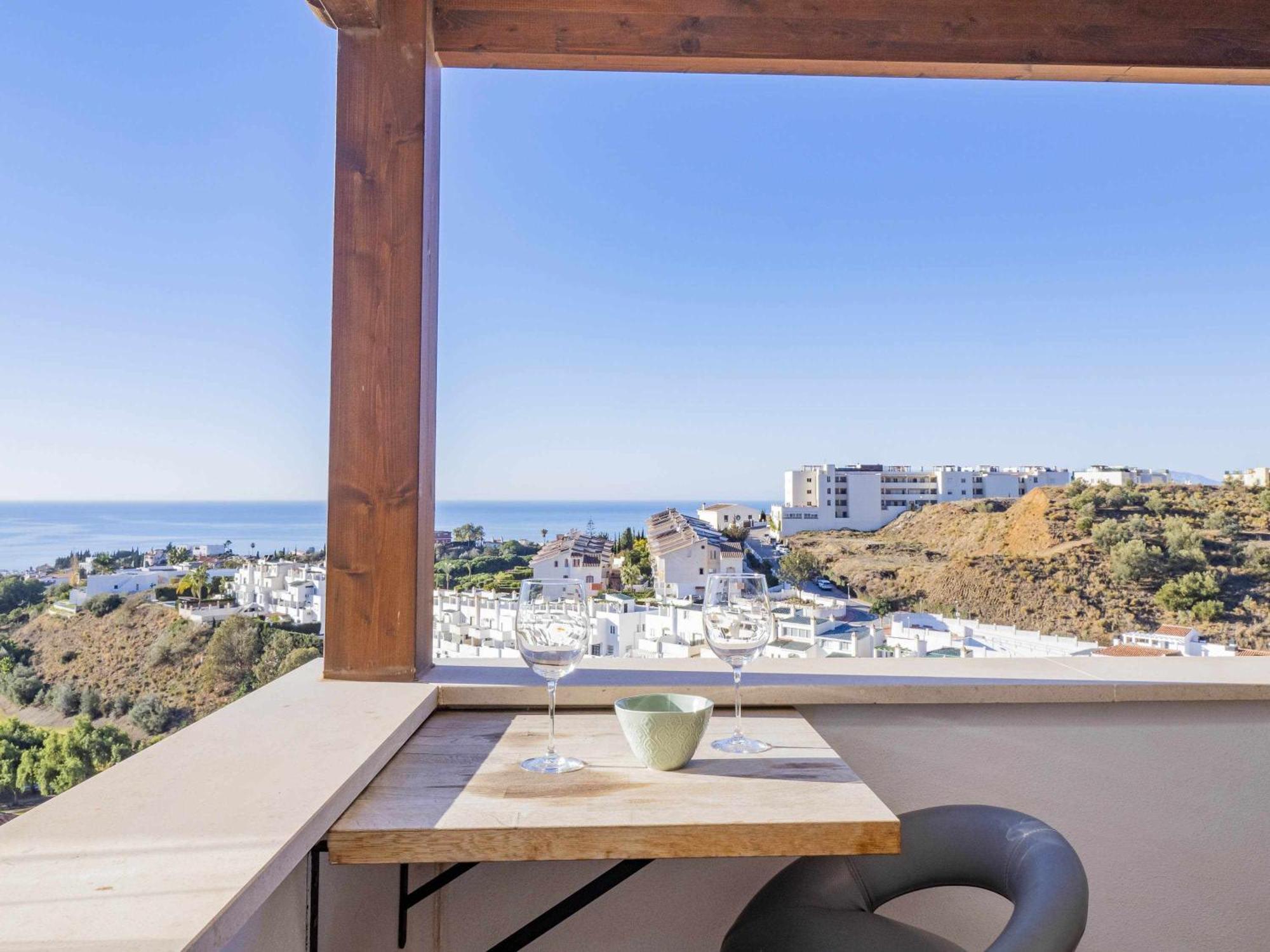 Apartamento Atico Con Vistas Al Mar Piscina Y Parking Málaga Exterior foto